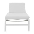 thumbnail image 3 of Pemberly Row Modern Style Fabric Lounger Cushion in White Finish, 3 of 3