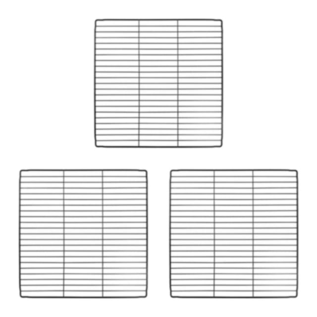 Transemion Portable Pet Playpen Panel Cage Fence Metal Guinea pig Wire dense black Grid 3Set