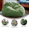 thumbnail image 2 of Oversized Solid Green Bean Bag Chair, 2 of 9
