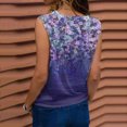 thumbnail image 3 of Fridja Femmes Casual V-Cou Imprimé Top Chemisier Camisole, 3 of 9
