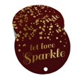 thumbnail image 1 of Inkdotpot Real Gold Foil Let Love Sparkle Wedding Tags Favor Hang Paper Tags 50 Pieces, 1 of 1