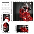 thumbnail image 2 of WIFKLSIIPG Nouvel Ensemble de Rideau de Douche Quatre Pièces en Polyester à Impression Numérique pour la Saint-Valentin, 2 of 4