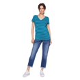 thumbnail image 1 of Paisley Sky Maternity Short Sleeve V-Neck Tee, 1 of 3