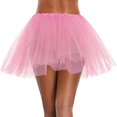 thumbnail image 1 of PEZHADA Jupe en Tulle Rainbow Tutu pour Femme, Maille Superposée, Rose, Taille Unique, 1 of 1