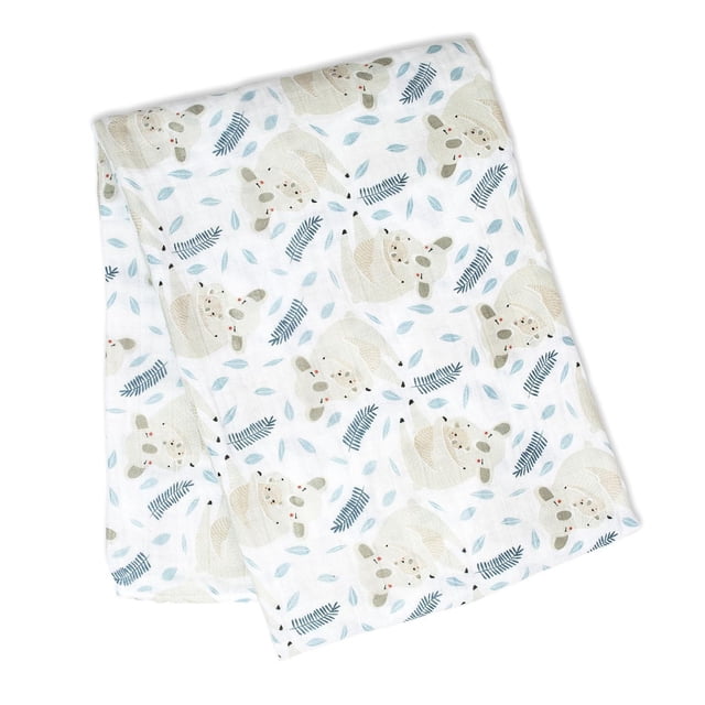 Lulujo - Baby Muslin Cotton Swaddle Blanket, Nursing/Stroller Cover