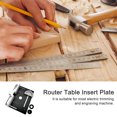 thumbnail image 3 of Mistaha Aluminum Alloy Router Table Insert Plate with Padded Wood Backer Plate, Silver, 3-piece Set, 240 * 200mm Plate Size, Woodworking Tool, 3 of 6