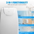 thumbnail image 4 of Costway 12,000 BTU Dual Hose Portable Air Conditioner 3-in-1 AC Unit w/ Remote Control, 4 of 10