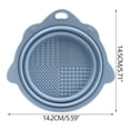 thumbnail image 2 of Folding Makeup Brush Cleaning Bowl, Silicone Brush Cleaner Pad for Powder Puff, Beauty Tool Cleaning Bowl, Soft Portable Brush Washer for Easy Storage, 2 of 3