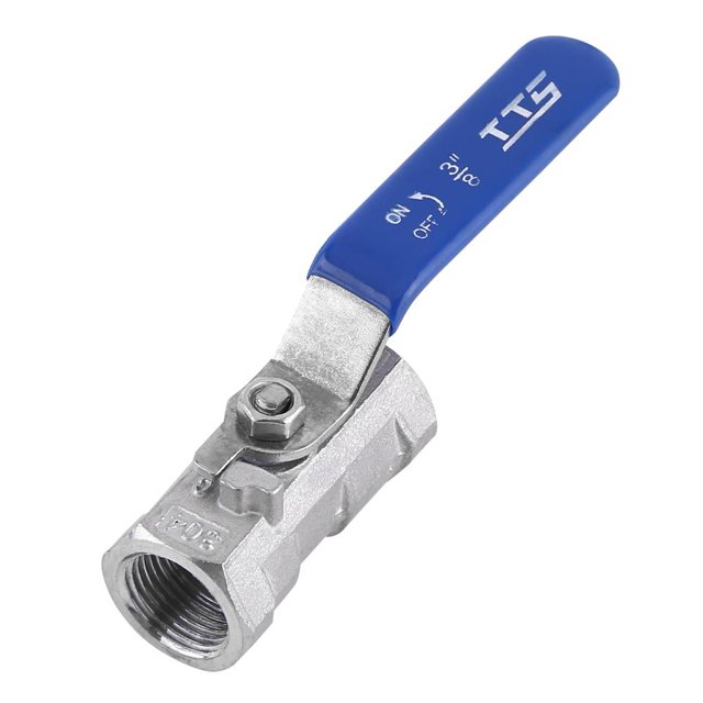 WALFRONT 1 Pce Valve à Bille en Acier Inoxydable SS304 Port Réduit Filetage Femelle BSP 6 Tailles, Valve à Bille Filetée Femelle, Valve d'Arrêt
