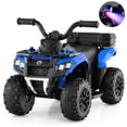 thumbnail image 1 of Gymax 6V Kids Ride On ATV w/ Music & Spray Function USB Port Storage Box Toy Car Blue, 1 of 10