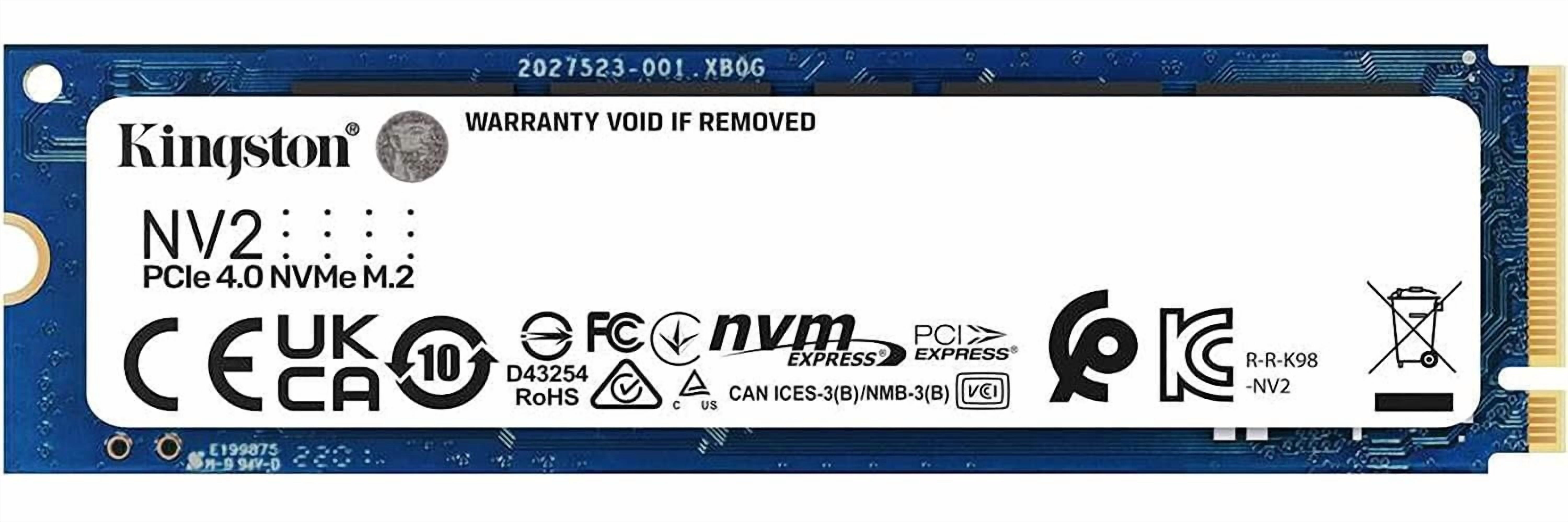Kingston NV2 1TB M.2 2280 NVMe Internal SSD | PCIe 4.0 Gen 4x4