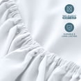 thumbnail image 4 of Bare Home Fitted Sheet - 24" Extra Deep Pocket - Premium 1800 Collection - Full, White, 4 of 7