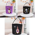 thumbnail image 3 of Halloween Candy Bucket Reusable Funny Trick or Treat Bucket Tote Bag for Party, 3 of 10