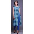 thumbnail image 4 of Bimba Kurti d'Été Sans Manches Imprimé Tunique Droite Robes pour Femmes, 4 of 6