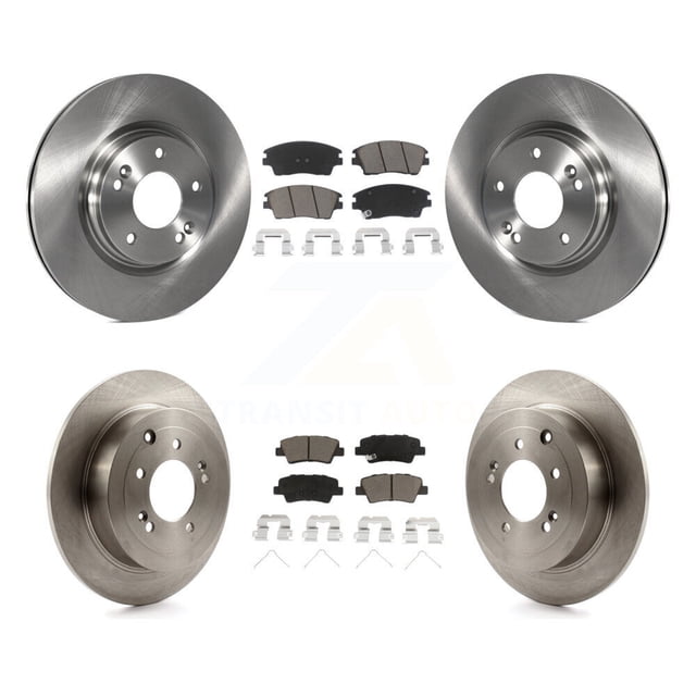CMX Front Rear Disc Brake Rotors and Ceramic Pads Kit for Car Hyundai Tucson Kia Sportage K8C-101346