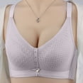 thumbnail image 4 of XZNGL Fashion Comfortable Womans Lace Beauty Back Solid Strap Wrap Plus Size Bra, 4 of 5