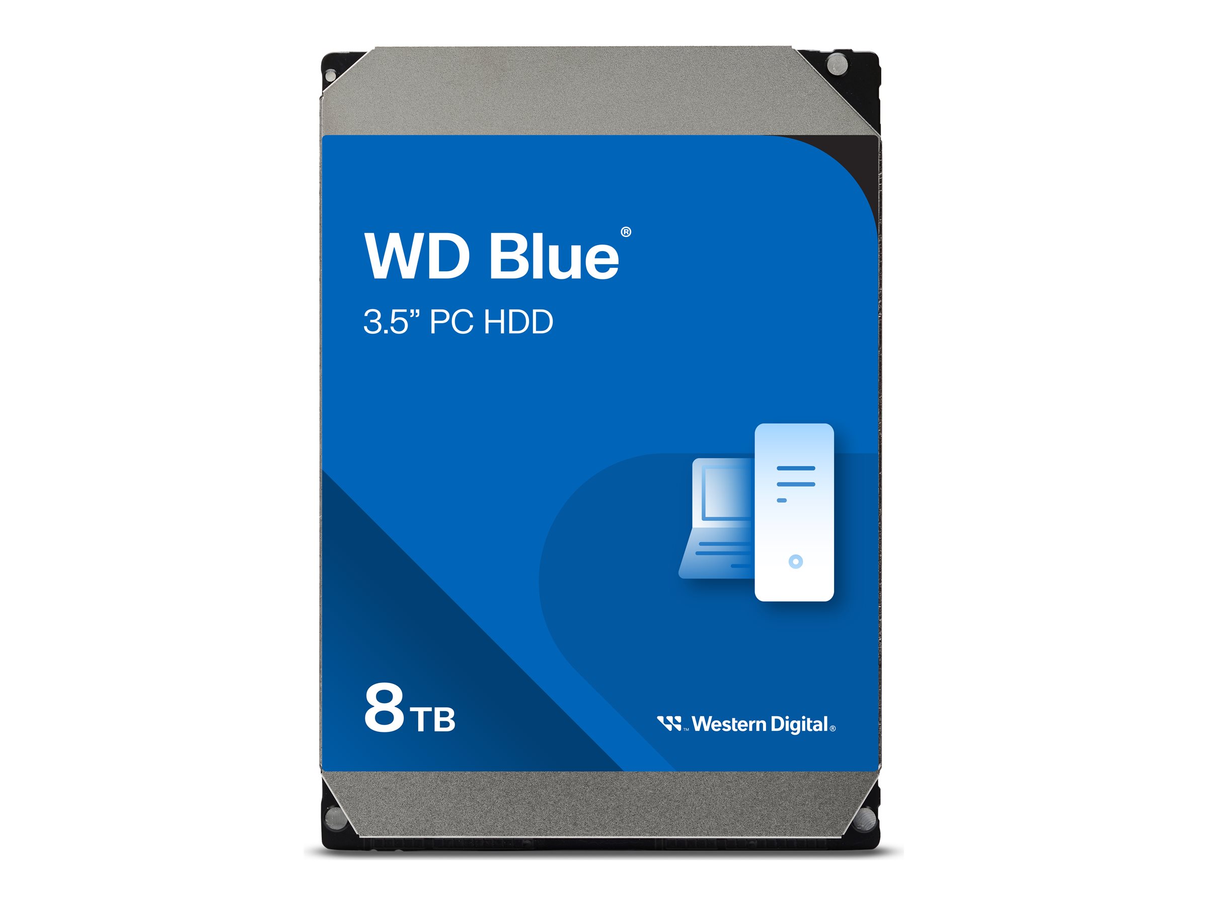 WD Blue WD80EAAZ - Hard drive - 8 TB - internal - 3.5