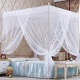 thumbnail image 1 of CHOK Cozy Pink Square Bed Canopy for Girls  Romantic Mosquito Net, 1 of 5