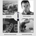 thumbnail image 4 of XZNGL Sacs à Excréments pour Chien avec Poignées, Pelle Pliable pour Ramasser les Déchets de Excréments de Chien, Panier à Excréments pour Animal de Compagnie Robuste, avec Long Manche, Matière à Haute Résistance et Ressort Durable pour Ramasser l'Herbe et le Gravier, 4 of 8