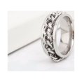 thumbnail image 2 of SHISUYAN Simple Ring Delicate Finger Ring Stainless Steel Jewelry Creative Ring Fashion Finger Ring for Man Boy Male (Steel Color With Box Size 9), 2 of 9