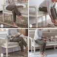 thumbnail image 4 of Ashley Realyn Tufted Bench with Scrolled Arm in Antique White, 4 of 8