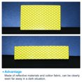 thumbnail image 4 of Unique Bargains Reflective Patch 1'x4' 2'x3', 7 Pcs Safety Appliques, Dark Yellow, 4 of 6