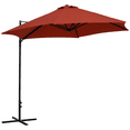 thumbnail image 1 of Outsunny Parasol de Patio Offset 8,5 Pi Rotation 360° Cantilever, Rouge, 1 of 10