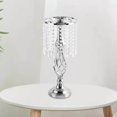thumbnail image 4 of Baohd Candle Holder Candlestick Centerpiece for Table Hotel Wedding Silver Small, 4 of 7