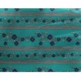 thumbnail image 4 of oneOone Georgette Viscose Fabric Stripe|Leaves & Floral Block Printed Craft Fabric BTY 42 Inch Wide, 4 of 4