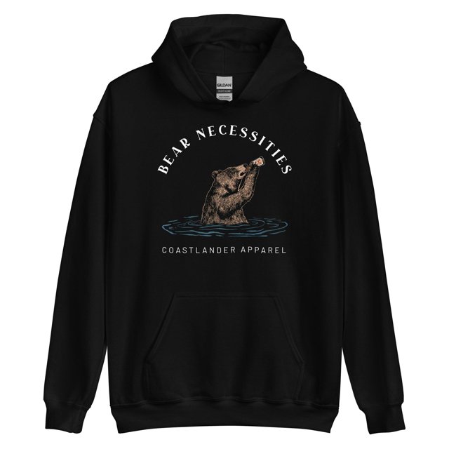 Bear Necessities - Bear Boire de la Bière Chanceuse - Chandail à Capuchon Unisexe