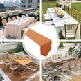 thumbnail image 4 of JASKFLY Long Table Sheer Runner for Weddings & Parties Solid Color Linen Table Runner 30x210cm(120 -150cm Tables)Orange Color Color, 4 of 9