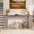 thumbnail image 4 of Tribesigns 70.9" Extra Long Console Table, Wood Sofa Table Behind Couch for Living Room, Gray, 4 of 5