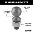 thumbnail image 2 of 3 X 2 X 3 1/4 Hitch Ball, 2 of 2