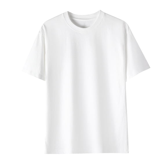 Summer Saving Clearance! WRKEKC Mens T-Shirts, Men's Casual Fashion Solid Color Short Sleeved T-shirt Loose And Temperament Top