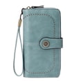 thumbnail image 2 of Kingswick Portefeuille Grande Capacité pour Femmes avec 23 Porte-Cartes et 2 Fenêtres pour Pièces d'Identité, Portefeuille pour Femmes en Cuir Véritable avec Rabat RFID pour Téléphone Cellulaire, Pochette Portefeuille, 2 of 9