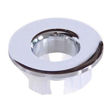 simhoa Sink Overflow Cover Overflow Rings,Insert Circle Sink Hole Cover,Bathroom Vanity Silver