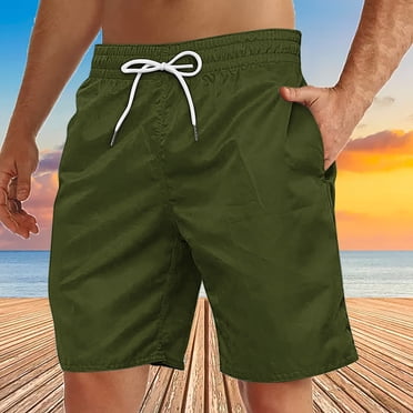 Gspmoly Mens Summer Shorts, Men'S Casual Independence Day Printed Drawstring Trouser Beach Shorts Pants with Pocket Mens Swim Shorts up to 60% Off Green XXXL