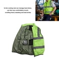 thumbnail image 4 of Air Conditioned Clothes, Summer Cooling Fan Waistcoat Unisex Sun Protection Cooling Vest For Hot Weather, Reflective Stripe Rechargeable Work Clothes Ice Reflective Vest 5V, 4 of 8