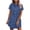 031-Bleu Foncé, variante sur Nuoqisi Robe à Col à Revers en Denim Décontractée Unie pour Femme à Manches Courtes - Silhouette Utilitaire Classique avec Tissu Intemporel pour le Quotidien