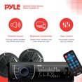 thumbnail image 2 of Pyle PLMRKT46BK 5.25 Inch Bluetooth Marine Receiver Stereo & Speaker Kit, Black, 2 of 7
