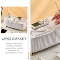 thumbnail image 3 of Minkissy Desktop Data Cable Organizer Cable Organizer Container Plastic Heat Dissipation Office 1Pcs, 3 of 8
