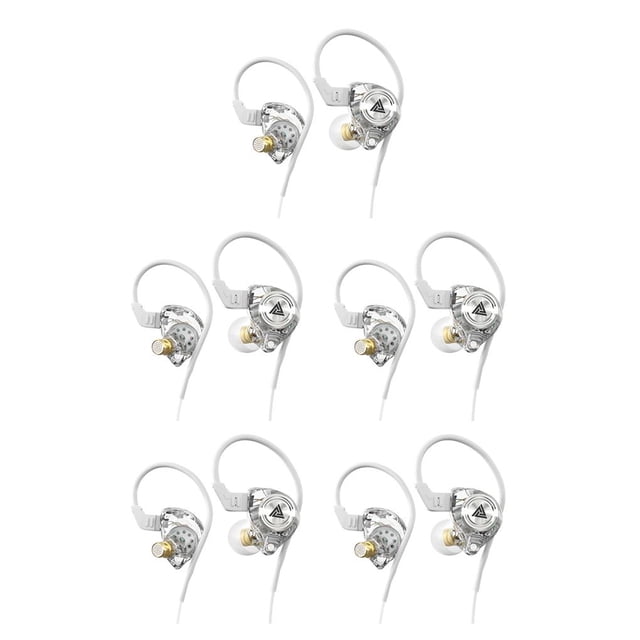 tredstone AK3 FiLe Wired Earbuds In-ear 3.5mm Audio Sound Earphone Running Smartphone Headset Replacement with Eaps White 5Set