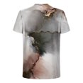 thumbnail image 4 of Qertyioot T-shirt à Manches Courtes Imprimé pour Hommes à Col Rond Décontracté Mode Manches Courtes Été Liquidation, 4 of 5