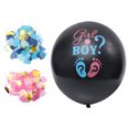 thumbnail image 1 of 1 Set Baby Shower Balloon Set Gender Reveal Decoration Blue Paper for Parents, 1 of 1