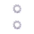 thumbnail image 2 of pitrice Nipples Rings Trendy Comfortable Convenient Piercings Decorative Accessories Pedant Jewelries for Dressing Silvering Light Blue 2Set, 2 of 6