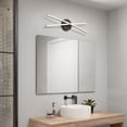 thumbnail image 2 of Artika Orly Integrated LED Modern Bathroom Vanity Light Fixture, Black, 2 of 9