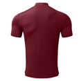 thumbnail image 3 of Hommes Chemise Adulte Homme T-shirt Robe Homme Printemps et Été Solide T-shirt Chemisier Haut Col Roulé à Manches Courtes Tops T Chemise Vêtements (Rouge, 3XL), 3 of 5