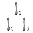 thumbnail image 4 of Transemion Ouvre-Bouteille Multifonctionnel en Acier Inoxydable pour Camping Extérieur Noir 3 Pcs, 4 of 6