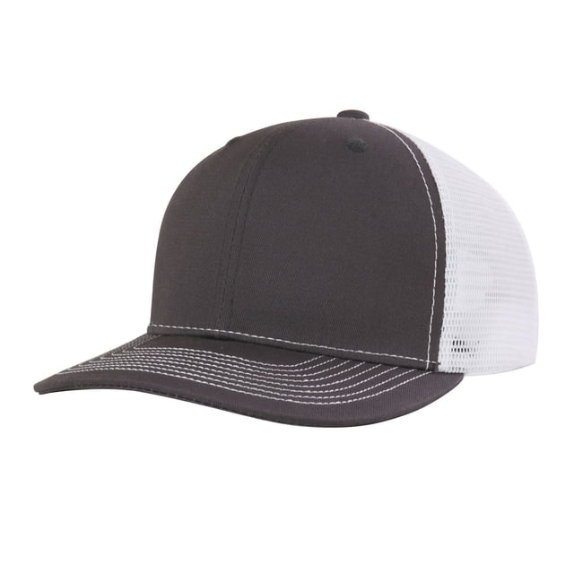 GDREDA Men's Hats & Caps Unisex Mesh Baseball Hat Ball Cap Hat Visor Hat Adjustable in grey. This hat features a classic curved visor, a breathable white mesh back, and a grey front panel with contrasting white topstitch detailing. Designed for unisex use, it has an adjustable snapback closure for a versatile fit, suitable for head circumferences of 56-60 cm (22.04-23.62 inches). Made from a blended fabric with a sweat-absorbent band, it is lightweight and hand-washable, ideal for sports or casual wear.