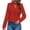 Rouge, variante sur Liquidation de Chemises pour Femmes Chemises Mixtes pour Femmes Chemise Élégante à Col en V à Manches Longues pour Femme